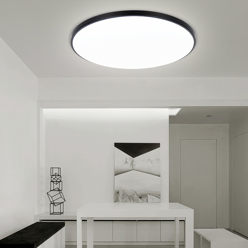 LED三防吸顶灯圆形大气卧室房间阳台走廊过道卫生间广东中山灯具