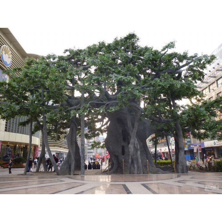 室内外水泥仿真榕树 GRC水泥塑石假山施工景区雕刻设计施工景观树