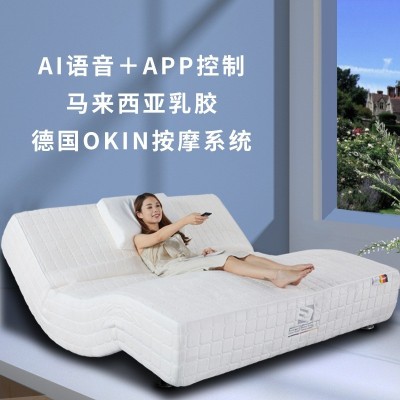 AI语音电动床 德国按摩电动床垫多功能智能床手机APP升降电动床垫