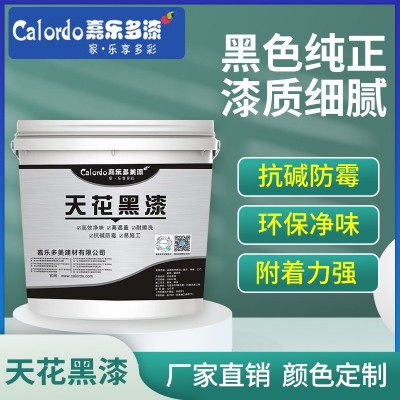厂家直销内外墙水泥墙面天花自喷水性黑漆工装净味防霉乳胶漆批发图2