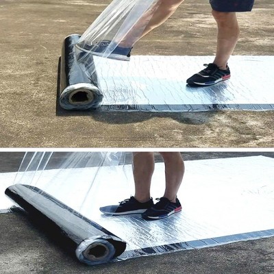 铝箔面自粘防水卷材 楼顶彩钢瓦防水 自粘聚合物改性沥青防水卷材图3