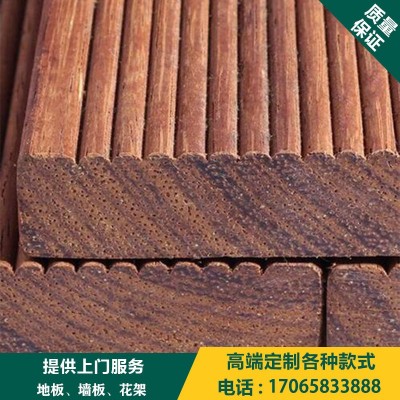 户外防腐木地板 菠萝格防水耐磨厂家直销图1