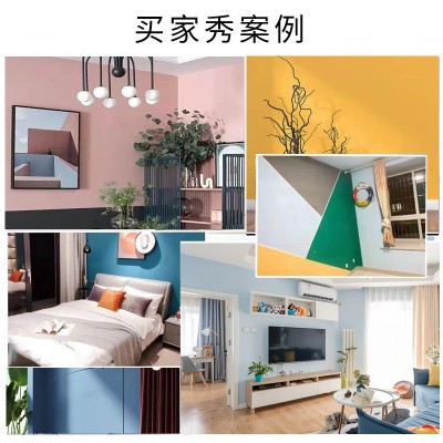 厂家批发锦月内墙乳胶漆室内装修墙面漆可调色水性乳胶漆内墙涂料图2