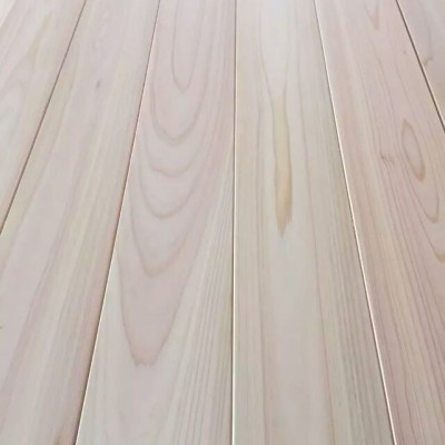 工厂价日本桧木板扁柏木板地板菜板护墙板桧木指接板BB桧木直拼板图1