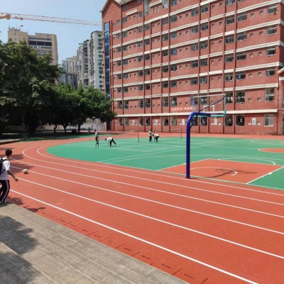 翱宵 学校体育馆定制硅pu球场 一对一PVC塑胶地板设计图3