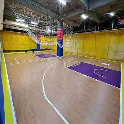 塑胶地板施工厂家 羽毛球篮球场体育馆运动PVC地板图1