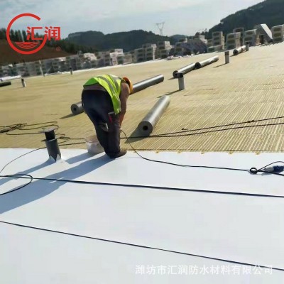 1.5厚加筋型TPO防水卷材 热塑性聚烯烃类TPO防水卷材彩钢瓦外漏图4