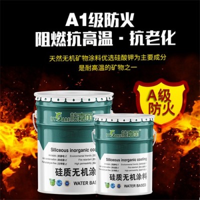 陕西柏嘉丽无机涂料 无机耐火涂料批发 硅质防火生态环保漆供应图4