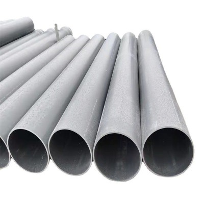 厂家批发PVC给水管 塑料灰色农业排灌管 110pvc硬管给水管材