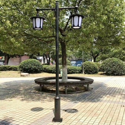 厂家直销5米6米8米新农村特色复古太阳能路灯中国结太阳能路灯图4
