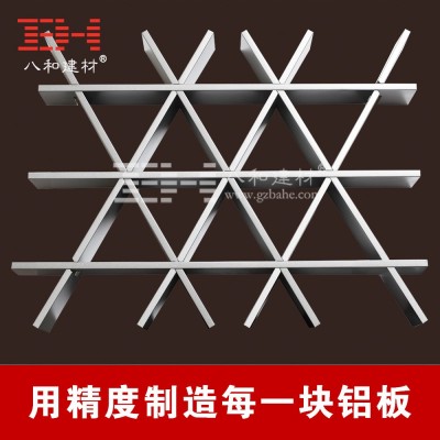 三角形铝格栅方形铝格栅六边形六角形铝格栅天花吊顶铝方通图3