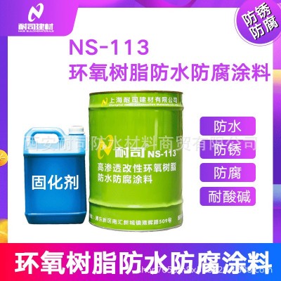 耐司NS-113高渗透改性环氧树脂防水防腐涂料水池防水防腐补漏