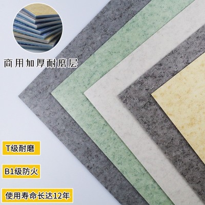 同质透心pvc地板医院加厚耐磨地板革商用塑胶地板纯色幼儿园地胶图3