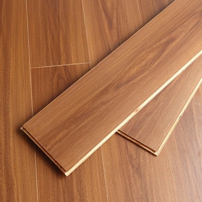 新三层实木地板直贴实木多层复合地板14厚家用耐磨环保防水原木色