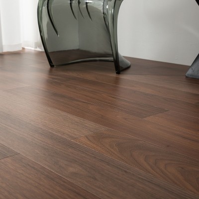 黑胡桃新三层实木复合地板自然原木全屋通铺现代简轻奢胡桃木地板