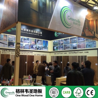 广州木地板厂家出口新西兰UV漆浅色助老地板橡木三层实木复合地板图4