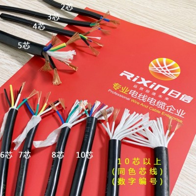 国标RVV护套线2芯3芯4芯5芯软电线电缆 设备信号线电源线图2