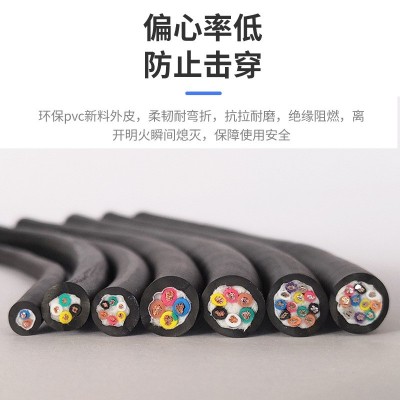 高柔性拖链电缆线TRVV2346芯0.2/0.5/1/1.5平方机 器人坦克拖链线图2
