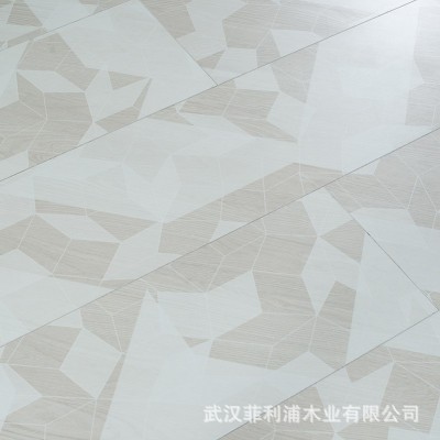 厂家加工定制强化复合地板不规则几何图形个性拼花木地板图3