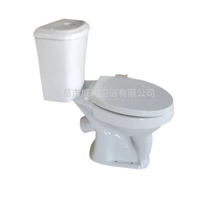 工程马桶分体式斜排后排坐便器洗手间厕所陶瓷大便器抽水马桶图2