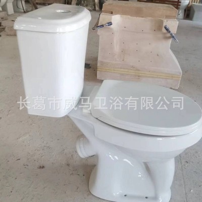 工程马桶分体式斜排后排坐便器洗手间厕所陶瓷大便器抽水马桶图3