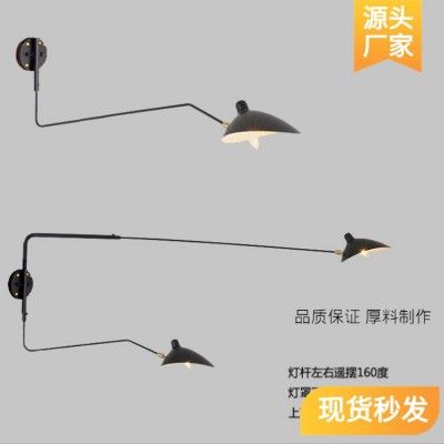 创意设计师张牙舞爪壁灯 民宿长臂摇摆工业风现代铁艺鸭嘴灯 批发图4