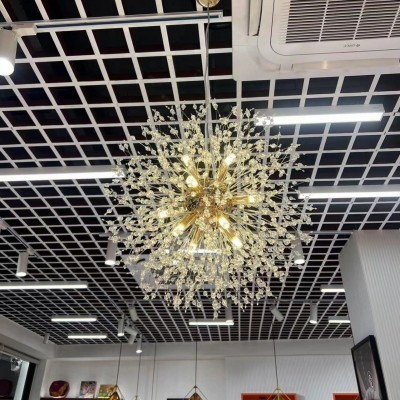 爆款现代简约满天星蒲公英水晶吊灯客厅灯楼梯卧室餐厅客厅卧室灯图3