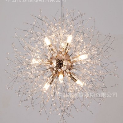 爆款现代简约满天星蒲公英水晶吊灯客厅灯楼梯卧室餐厅客厅卧室灯图5
