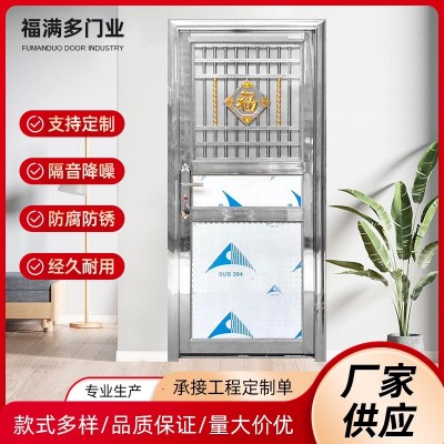 现货不锈钢简易门出租房门厕所门阳台门卫生间门杂物间楼梯宿舍门图3
