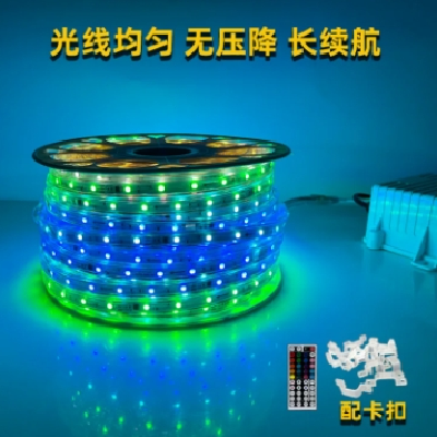 宝剑灯具 高亮幻彩灯带条 led24V户外防水暖光工程款太阳能灯带批发图4