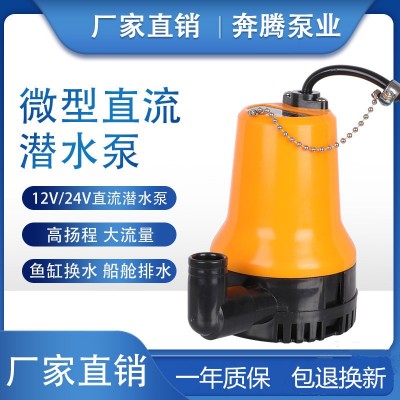 厂家直销直流潜水泵12V24V微型水泵农用家用抽水机游艇船用舱底泵图2