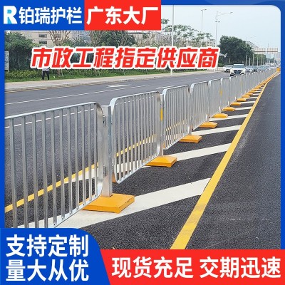 深圳道路港式护栏镀锌路侧人行道马路中央隔离栏杆交通市政护栏
