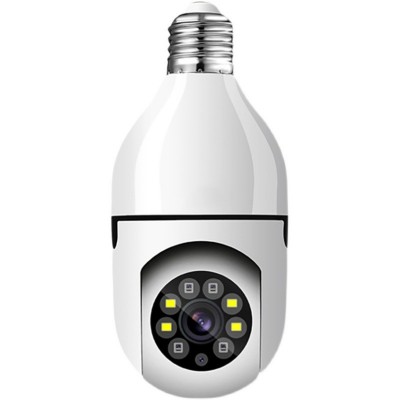 外贸热款智能无线WIFI全彩灯泡摄像头家用高清夜视1080P安防监控图2