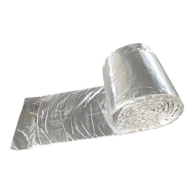 防排烟柔性防火包裹 通风管道耐高温柔性卷材 覆铝箔硅酸铝卷材