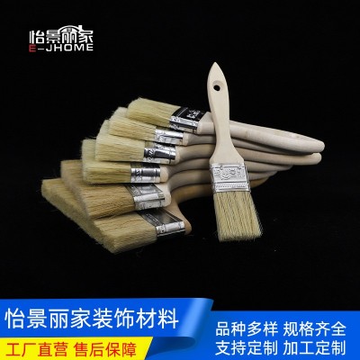 厂家批发木柄猪毛pp油漆刷烘培烧烤毛刷磨尖防水油漆刷硬 毛刷子图5