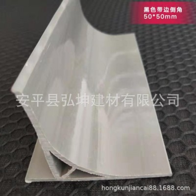 PVC半圆弧倒角厂家 现货的供应 半圆弧带边倒角模具 5*5公分图4
