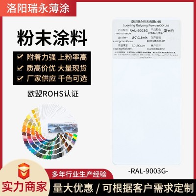 热固性静电粉末涂料喷涂喷塑粉ral9003哑光高光白色塑粉厂家图2