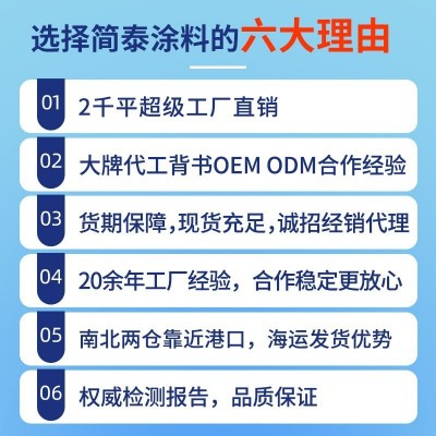 简泰透明防水胶屋顶卫生间厨房免砸砖防水涂料丙烯酸外墙 补漏材料图5