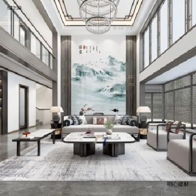 明心 床头背景墙图案风水 客厅壁画图片 景观建材 陶瓷的工艺 园艺墙图5
