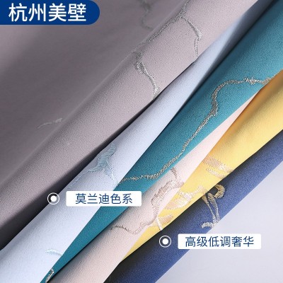 家用背景墙北欧轻奢欧式高级感墙布厂家全屋客厅卧室可贴 刺绣壁布图3