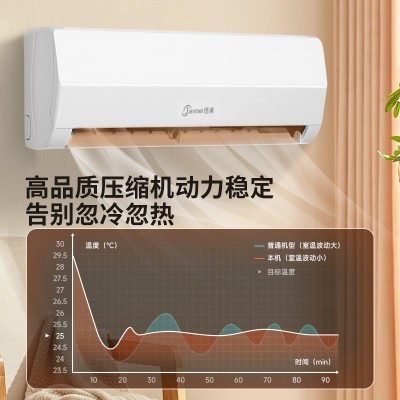 恬美大1.5p变频冷暖空调挂机批发家用壁挂式空调节能省电一级能效图4