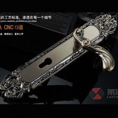 青古铜别墅对开门锁 防盗双开大门锁 实木执手门锁欧式房门锁批发图4