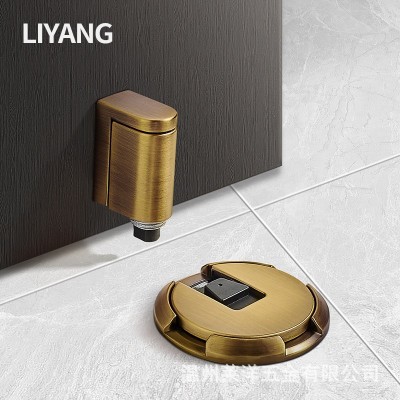 莱洋门吸防风地吸免打孔防撞玻璃门门挡器新款隐形卫生间门阻静音图2