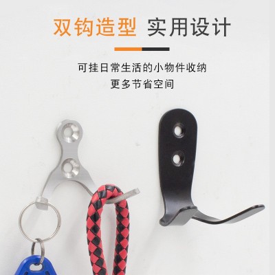 迪尼特不锈钢U型单钩 加厚J型单钩 门后衣勾壁挂钩五金配件单勾图4