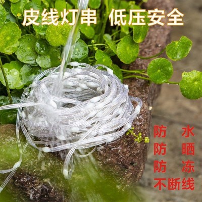 皮线灯圣诞灯串 声控串串灯 跨境USB幻彩RGB蓝牙APP氛围灯装饰灯图2