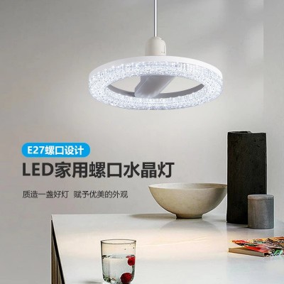 跨境长条灯led灯泡e27家用条形圆形方形节能灯水晶条纹现货新款图2