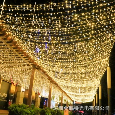 led小彩灯闪灯串灯满天星星灯星空闪泡户外防水街道绕树装饰布置图4