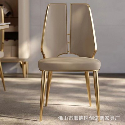 意式极简餐椅客厅家用餐椅组合设计师款靠背椅后现代轻奢书桌椅子图2
