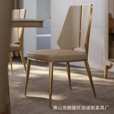意式极简餐椅客厅家用餐椅组合设计师款靠背椅后现代轻奢书桌椅子图5