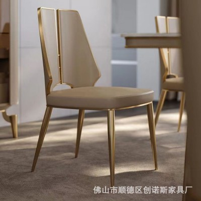 意式极简餐椅客厅家用餐椅组合设计师款靠背椅后现代轻奢书桌椅子图4